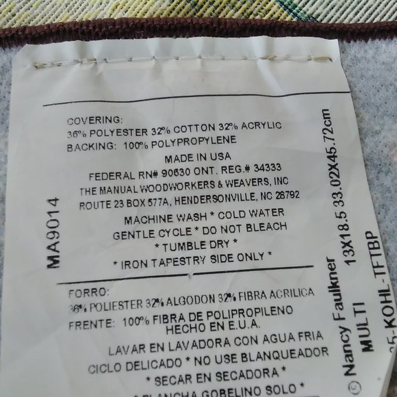 NEW 4 Needlepoint/Tapestry  Look Placemats - Picture 4 of 5